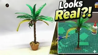 Built a REAL Coconut Tree by Hand 🌴 | Full Step-by-Step Tutorial | DIY Craft