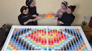 😂 Two Players Chaos in Color Ball Sorting | Satisfying ASMR Puzzle Showdown