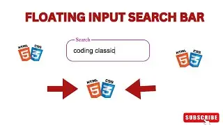 Create a Stunning Floating Search Bar with HTML & CSS