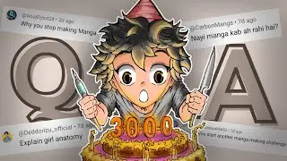3K SPECIAL Q&A + ART SHOWCASE | MANGA ARTIST COMMUNITY | #mangamaking #indianmanga ##mangaart #Qna 