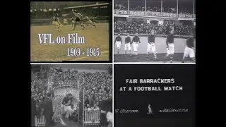 Michael Roberts (Collingwood Historian) narration of VFL on Film 1909 - 1945.