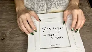 ASMR Bible Whispering and Random Triggers | John 19, 20, and 21 (tapping and scratching)