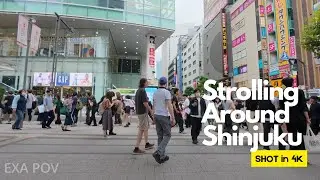 4K Tokyo Walk POV Shinjuku Daytime Stroll