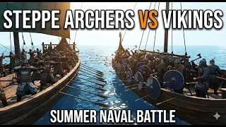 Steppe Horsemen at SEA? Khuzait vs. Viking Naval Battle Carnage | Mount & Blade 2: War Sails