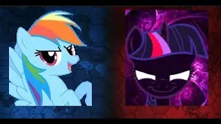 [Fighting Is Magic Mugen] Team Half Mane 6 Vs Nightmare Sparkle  (BOTH 12P)