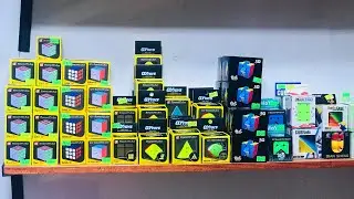Qiyi 3x3 sail W Black With Sticker Cube Unboxing