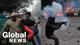 Indian police fire tear gas, detain dozens as protests continue over citizenship law