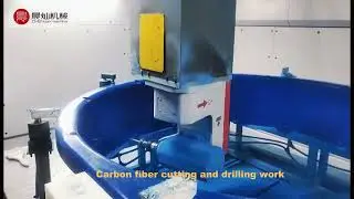 5 Axis CNC Router Machine for Carbon Fiber Cutting Drilling#5axiscnc#cncmachine #carbonfibercutting