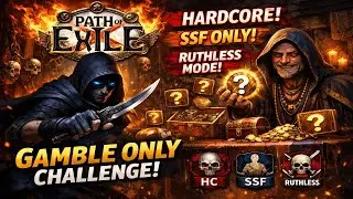 Our Toughest PoE Challange - HC / SSF / Ruthless / Gamble Only - Ep 1 Taking On Brutus