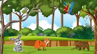 Forest Friends Adventure! | Meet the Rabbit, Bear, Fox & Parrot