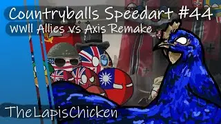 Countryballs Speedart #44 | WWII Allies vs Axis Remake/V2