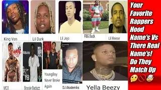 Do You Know Your Favorite Rappers Real Name's Challenge?!Dj Akademiks MO3 lil Durk NBA YOUNGBOY ETC!