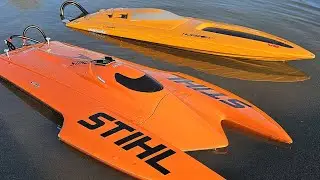 Rc Hydroplane V/s Deep Vee Mono Hull Whats The Difference?   Deltaforce 35, & Vortex 34