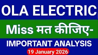 Ola Electric Share Technical Analysis Today | Ola Electric Share Price Today | 19 january 2026