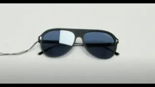 Tom Ford Sunglasses Model-Nicholai-02; TF624 Color-02D Matte Black-Silver-Black-Logo/Pol Blue