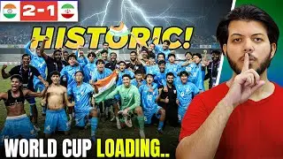 INDIA 1 STEP AWAY FROM FIFA WORLD CUP QUALIFICATION🔥 | HISTORIC WIN VS IRAN 2-1 #indianfootball 