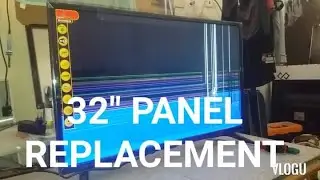 HOW TO REPLACE BROKEN LCD SCREEN OF LED TV.  BASIC GUIDE