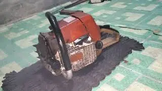 Stihl 044 Chainsaw 70,7cc early version year 1988 after restoration and first run test