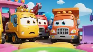 🏗️ Construction Trucks in Action | Kids Learning 3D Animation