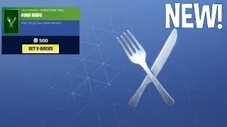 NEW FORK KNIFE PICAXE..! (New Item Shop Showcase) Fortnite Battle Royale