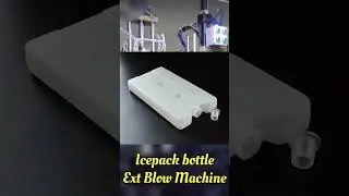 How to Make Icepack bottle| 2-DIE Head Double Station Extrusion Blow Molding Machine #icepackbottle