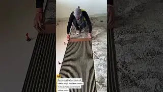 Ceramic Tile Installation Using Grooved Mortar Technique