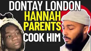 Dontay London clearly upset on video with Hannah's Dad