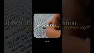 IGNOU Exam Preparation Vlog📚💯 #guessthesubject #ignou #motivation