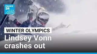 Lindsey Vonn crashes out in brutal end to Olympic comeback dream &bull; FRANCE 24 English
