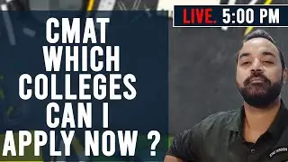 CMAT 2021 - Which Colleges Can I apply NOW ? (Cut offs | Average Salary | Complete details )