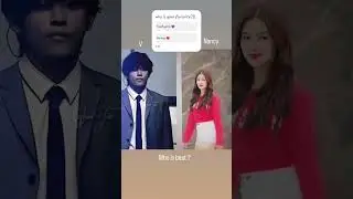 💜 V vs Nancy 💗 | Who is your Favorite? | BTS Army Poll 😍✨