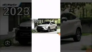 evolution of Toyota harrier #evolution#trending