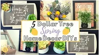 DOLLAR TREE DIY FARMHOUSE DECOR 2020 | SPRING | METAL DECOR TRAY