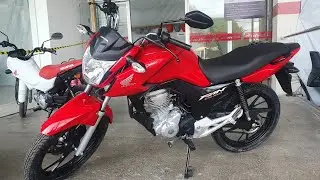 Honda cg 160 fan vermelho perolizado 2023