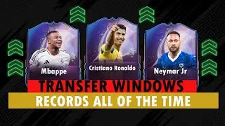 FOOTBALL | CONFIRMED TRANSFER WINDOW RECORDS ALL OF THE TIME ! WITH Ronaldo , Neymar & Mbappe