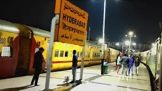 Hyderabad Hadapsar Express Train Departure from Hyderabad Railway Station | Nampally | हैदराबाद HYB