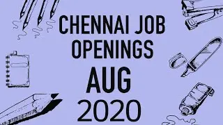 Jobs In Chennai 2020|Chennai Jobs 2020|Job Openings In Chennai|Freshers Jobs In Chennai 2020