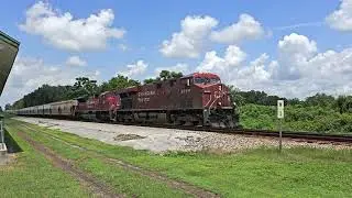 Canadian Pacific CN B243 Dade City FL: CP 8890, CP 7032, CN 3062 end train dpu.