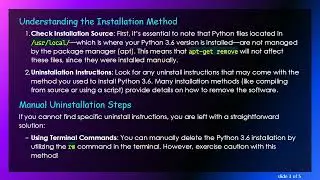 Uninstalling Older Python 3.6 from Ubuntu 22.04