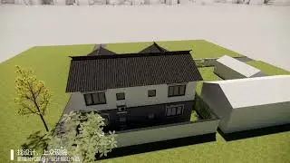 自建房系列I用地尺寸22X16米，建筑占地尺寸12X13米中式风格自建房设计