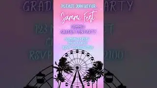 Editable Festival Video Invitations by Hostessy.io