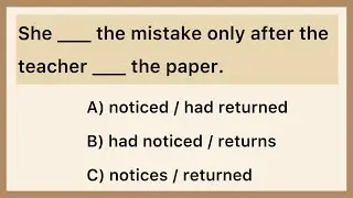 Mixed Tenses Quiz | English Grammar MCQs with Two Fill-ups |