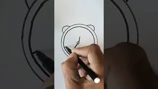How to draw a alarm clock #shorts #viral