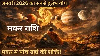 Makar Rashi: जनवरी 2026 का सबसे दुर्लभ योग: मकर में पांच ग्रहों की शक्ति! मकर राशि होगी मालामाल!