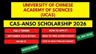 How to Apply for UCAS under CAS&ndash;ANSO Scholarship 2026 | Find Programs, Supervisors & English-Taught