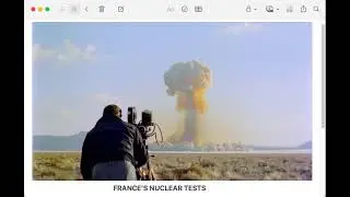 FRANCE'S NUCLEAR TESTS #nuclearbomb #nuclearwar #nuclear #france #francearmy #bbcnews #bbcpodcast
