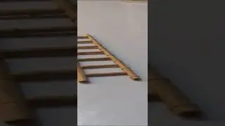 DIY: Paper Made Bamboo Ladder! #bamboo #ladder #papercraft #diy #figmenstation