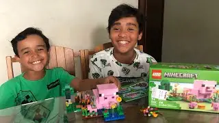 Apresenta&ccedil;&atilde;o de brinquedo Lego Minecraft a casa do porco por (Gabriel e Enzo 2025).
