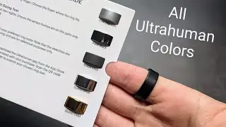 All UltraHuman Ring AIR Colors Compared - Raw Titanium, Aster Black, Matte Grey, Space Silver, Gold