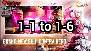 Contra Returns Full walkthrough 1-1 to 1-6 mobile gameplay by Onlyer